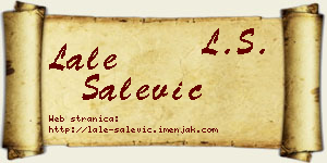Lale Salević vizit kartica
